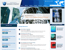 Tablet Screenshot of instituteofbusinessstrategy.com